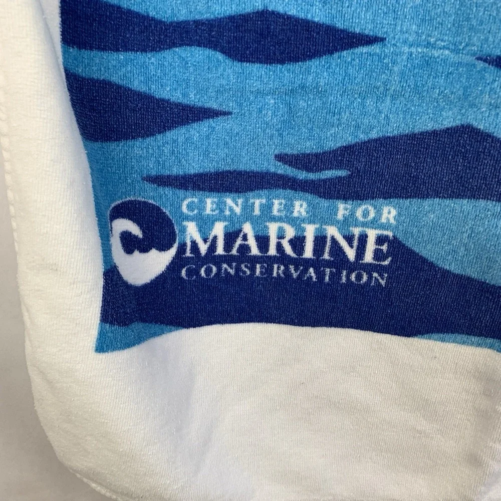 Vintage Beach Towel Dolphins Ocean Spray 90s Y2K Cotton Pool Summer Fun 26x50